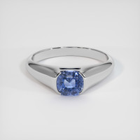 1.84 Ct. Blue Sapphire Ring, 10K White Gold 1