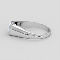 2.56 Ct. Bi Color / Parti Sapphire Ring, 10K White Gold 4