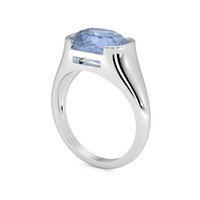 5.04 Ct. Sapphire Ring, 14K White Gold 2