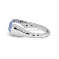 5.04 Ct. Sapphire Ring, 14K White Gold 4