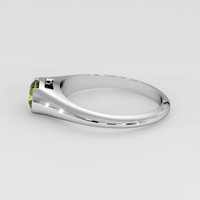 1.06 Ct. Greenish Yellow Sapphire Ring, 14K White Gold 4