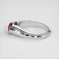 0.91 Ct. Ruby Ring, 18K White Gold 4