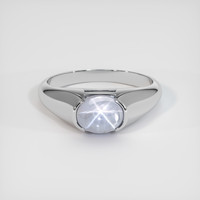 2.82 Ct. Sapphire Ring, 18K White Gold 1