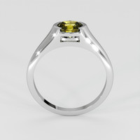 1.06 Ct. Greenish Yellow Sapphire Ring, 18K White Gold 3
