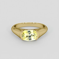3.02 Ct. Yellow Sapphire Ring, 10K Yellow Gold 1