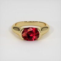 2.05 Ct. Ruby Ring, 14K Yellow Gold 1