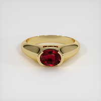 1.02 Ct. Ruby Ring, 14K Yellow Gold 1