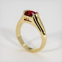 1.02 Ct. Ruby Ring, 14K Yellow Gold 2