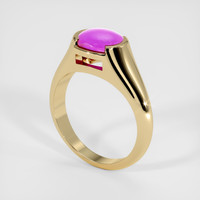2.20 Ct. Purple Sapphire Ring, 14K Yellow Gold 2