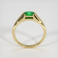 0.69 Ct. Emerald Ring, 18K Yellow Gold 3