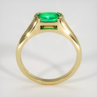 0.89 Ct. Emerald Ring, 18K Yellow Gold 3