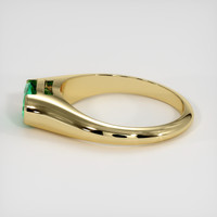 0.89 Ct. Emerald Ring, 18K Yellow Gold 4