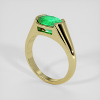 2.07 Ct. Emerald Ring, 18K Yellow Gold 2