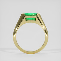 2.07 Ct. Emerald Ring, 18K Yellow Gold 3