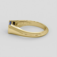 1.76 Ct. Purplish Blue Cobalt Spinel Ring, 18K Yellow Gold 4