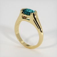 1.25 Ct. Gemstone Ring, 18K Yellow Gold 2