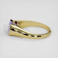 2.76 Ct. Purple Sapphire Ring, 18K Yellow Gold 4