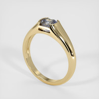 1.09 Ct. Bi Color Sapphire Ring, 18K Yellow Gold 2