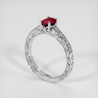 0.61 Ct. Ruby Ring, Platinum 950 2