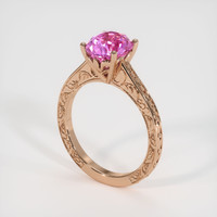 2.12 Ct. Sapphire Ring, 14K Rose Gold 2