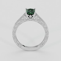 1.05 Ct. Green Sapphire Ring, Silver 3