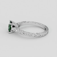 1.05 Ct. Green Sapphire Ring, Silver 4