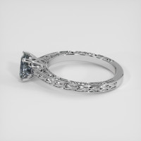 1.62 Ct. Bluish Grey Sapphire Ring, 10K White Gold 4