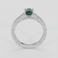 1.18 Ct. Bluish Green Sapphire Ring, 14K White Gold 3
