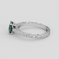 1.18 Ct. Bluish Green Sapphire Ring, 14K White Gold 4