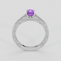 0.97 Ct. Pinkish Purple Sapphire Ring, 14K White Gold 3
