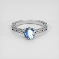 1.11 Ct. Bi Color Sapphire Ring, 14K White Gold 1