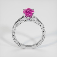 2.10 Ct. Pink Sapphire Ring, 14K White Gold 3