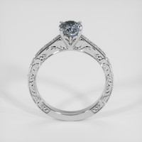 1.62 Ct. Bluish Grey Sapphire Ring, 14K White Gold 3