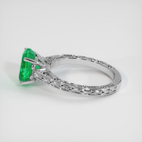 2.11 Ct. Emerald Ring, 18K White Gold 4