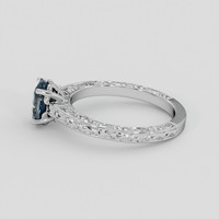 2.03 Ct. Bi Color Sapphire Ring, 18K White Gold 4
