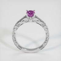 1.02 Ct. Purple Sapphire Ring, 18K White Gold 3