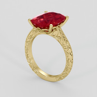 4.32 Ct. Ruby Ring, 10K Yellow Gold 2