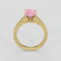 2.58 Ct. Purplish Pink Sapphire Ring, 10K Yellow Gold 3