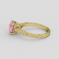 2.58 Ct. Purplish Pink Sapphire Ring, 10K Yellow Gold 4