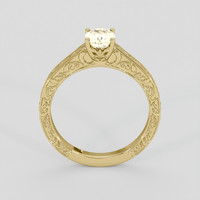 1.13 Ct. Peach Sapphire Ring, 10K Yellow Gold 3