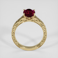 3.00 Ct. Red Garnet Ring, 14K Yellow Gold 3
