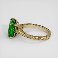 5.13 Ct. Green Tsavorite Garnet Ring, 14K Yellow Gold 4