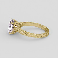 4.11 Ct. Pink Sapphire Ring, 14K Yellow Gold 4