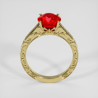 3.18 Ct. Ruby Ring, 14K Yellow Gold 3