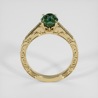 2.08 Ct. Bluish Green Sapphire Ring, 14K Yellow Gold 3