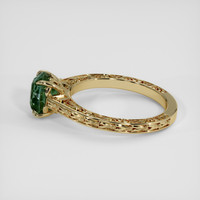 2.08 Ct. Bluish Green Sapphire Ring, 14K Yellow Gold 4
