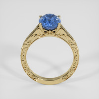 3.77 Ct. Blue Sapphire Ring, 14K Yellow Gold 3