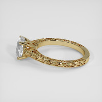 2.05 Ct. White Sapphire Ring, 14K Yellow Gold 4
