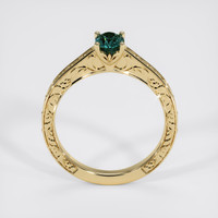 1.00 Ct. Bluish Green Sapphire Ring, 14K Yellow Gold 3