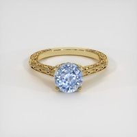 2.21 Ct. Bi Color Sapphire Ring, 14K Yellow Gold 1